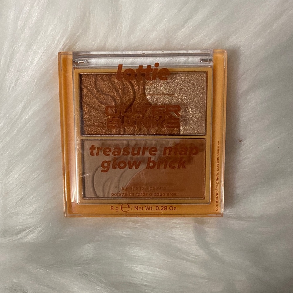 New Lottie London Treasure Map Glow Brick Eyeshadow Palette -